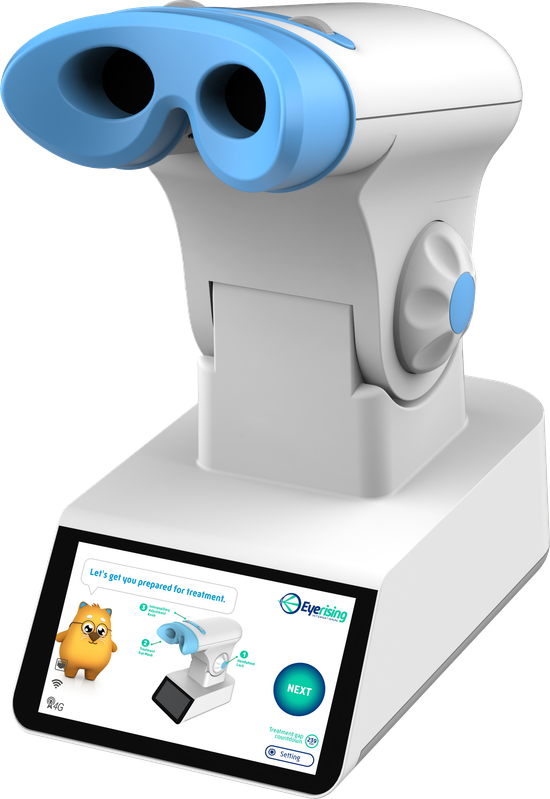 Eyerising myopia management device